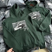 连帽卫衣短款 刺绣 男女薄绒牛油果绿 尤达宝宝 美式 星战 曼达落人