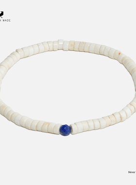 RONINMADE小众原创克拉姆情侣手链男女手串白色串珠高级中古礼物