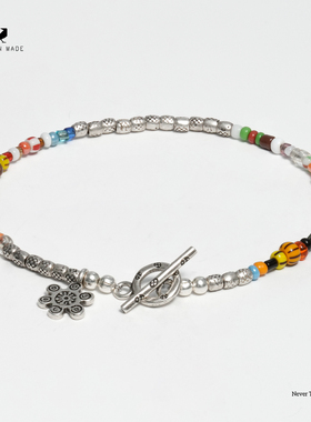 RONINMADE小众琉璃纯银迷恋情侣手链男设计感银饰女送女友礼物