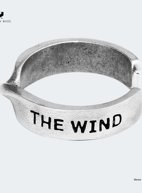 RONINMADE复古小众答案开口戒指男情侣银饰纯银对戒尾戒中古礼物