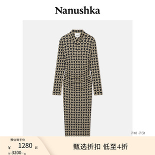 VERITY NANUSHKA 女士 连衣裙 黑色菱格纹修身 经典 惊喜折扣