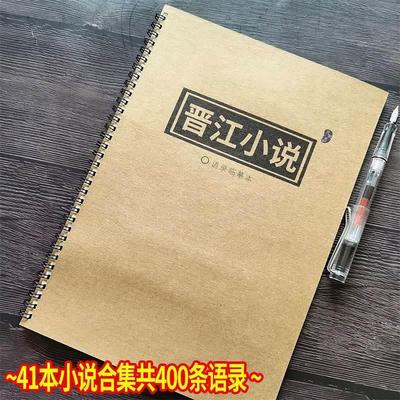 好看言情晋江原耽小说经典语句语录字帖本子簪花小楷练字册奶酪体