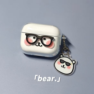 眼镜熊适用于塞那s7s保护套s7sultra耳机套s6snova防摔s8s可爱z60s