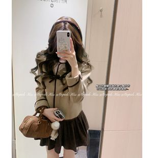 复古浓咖啡 csk丘比特 vtg少女感蝴蝶结秋外套 福利6折清仓