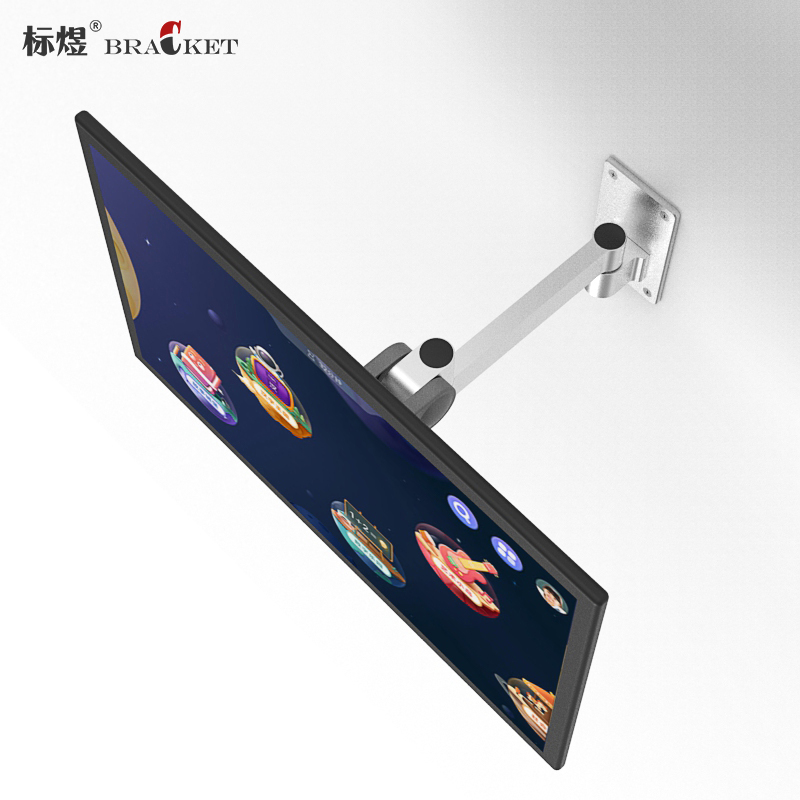 液晶平板电脑屏幕挂墙支架万向显示器移动伸缩支架铝合金臂万向架