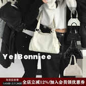 野啵妮 生人勿近 韩国小众ason复古暗黑大容量通勤机车包单肩包新