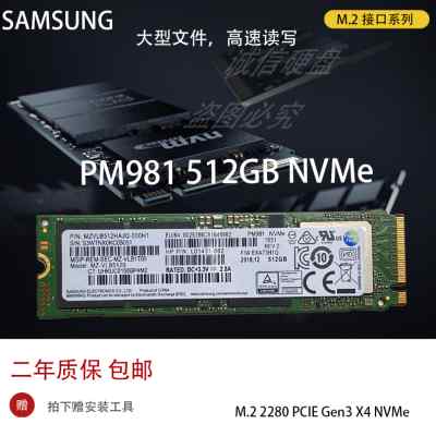 Samsung/三星PM981a PM9a1 PM961 M.2-2280 PCI-e NVMe SSD512G 电脑硬件/显示器/电脑周边 固态硬盘 原图主图