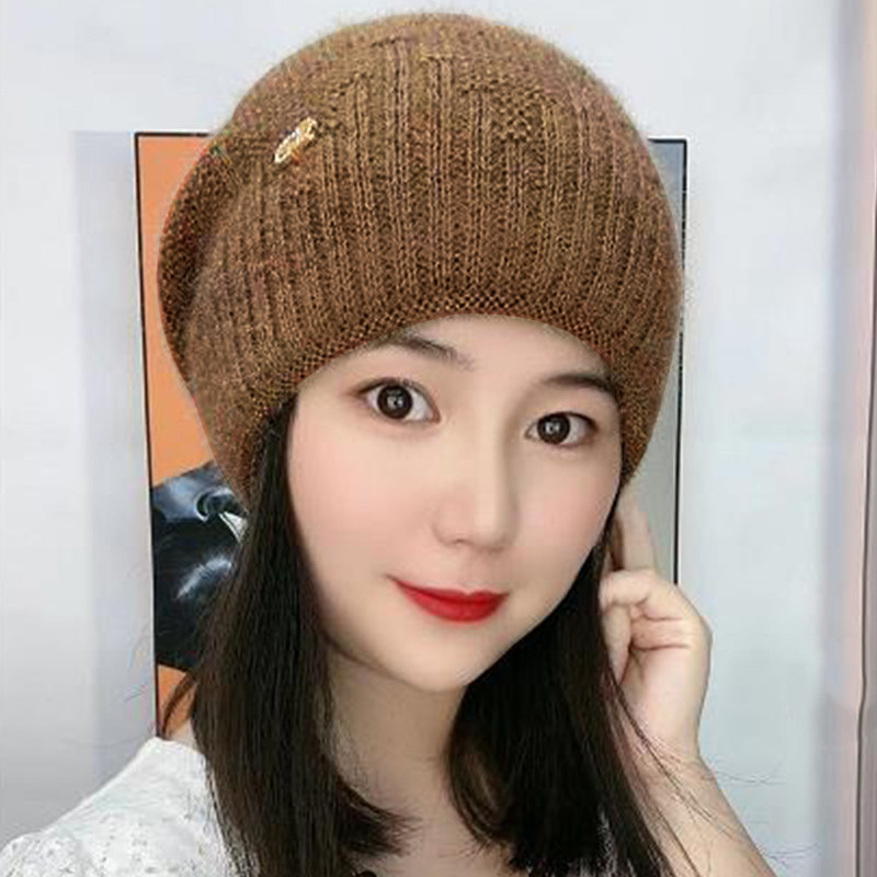 冬季加厚保暖护耳堆堆帽女