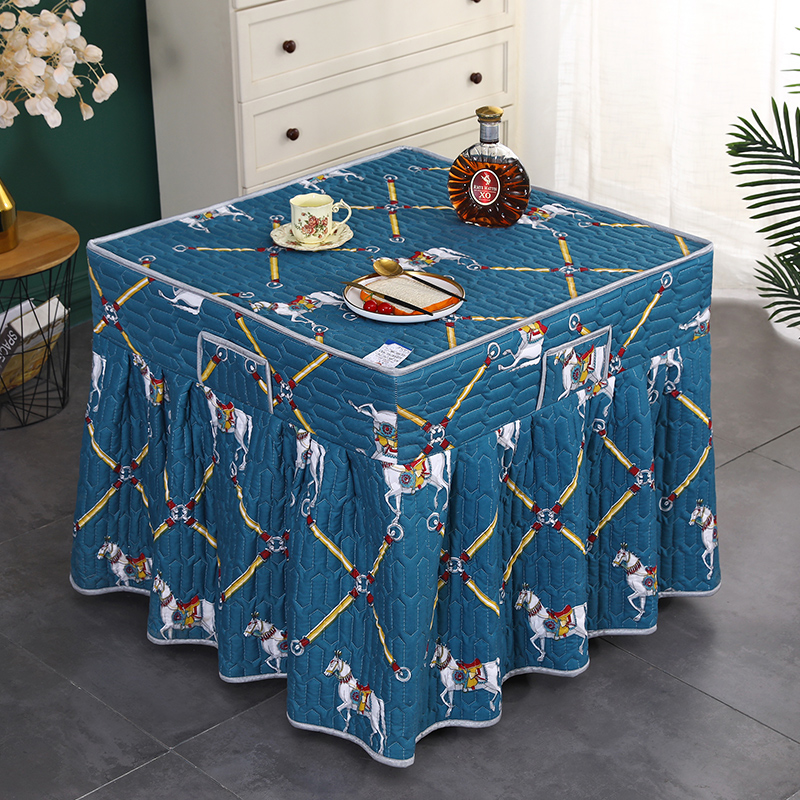 新款裙摆烤火罩电暖炉罩套正方形