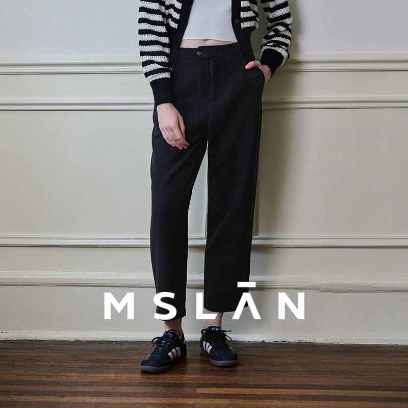 修饰腿型显瘦裤子MALAN通勤休闲