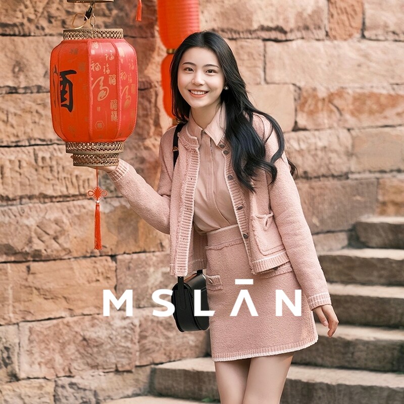 垂感衬衫/MSLAN春季复古通勤翻领廓形灯笼袖衬衫女