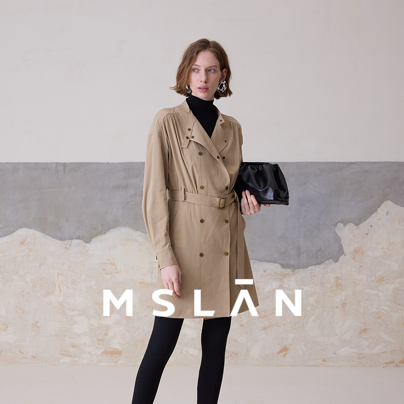 美拉德风衣|MSLAN双排扣工装风