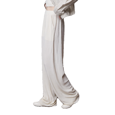 MSLAN质感垂垂裤高弹冰丝阔腿裤