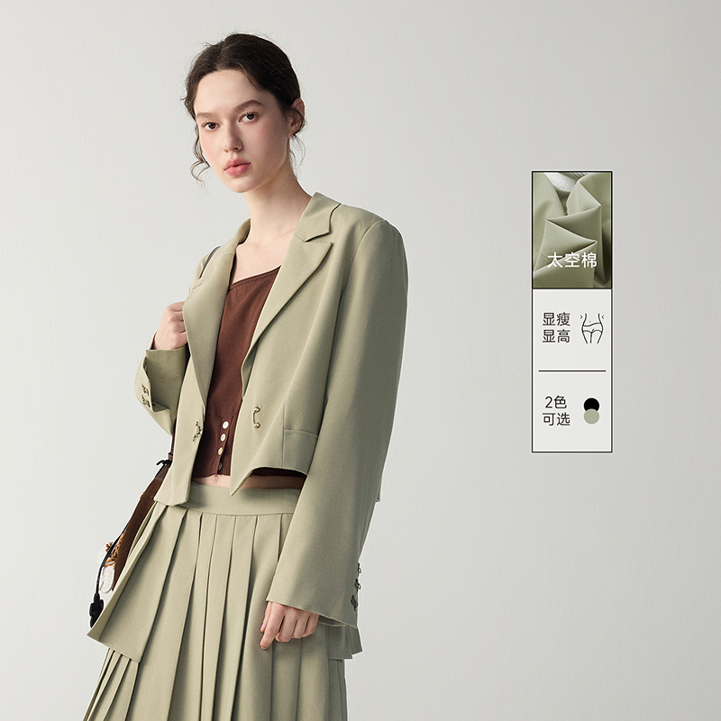 职场精英|MSLAN可拆领短款西装