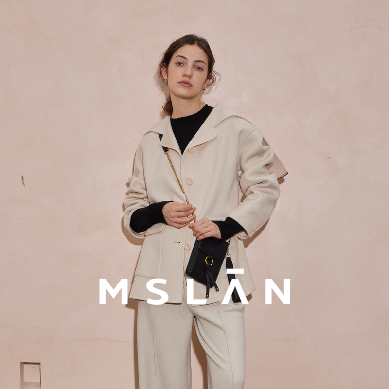 100%绵羊毛MSLAN双面呢外套毛呢