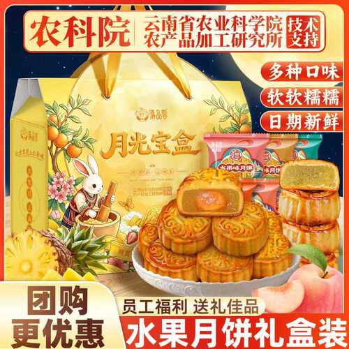 农科院广式水果味月饼蛋黄莲蓉