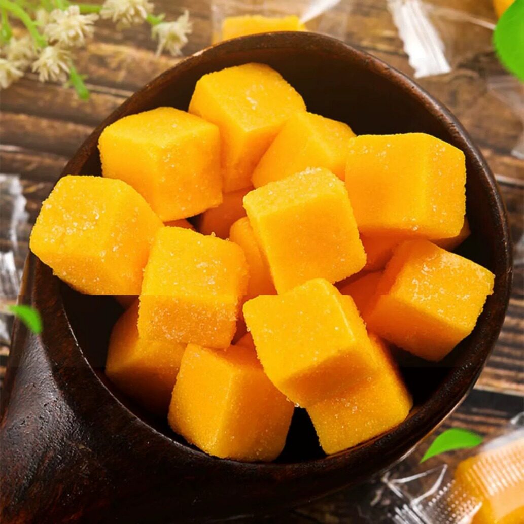 芒果软糖称斤水果味小吃零食散装果汁糖果食品年货果汁软糖