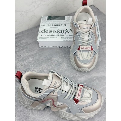 NDU女鞋老爹鞋2025春秋新款女士厚底潮鞋时尚百搭老爹鞋