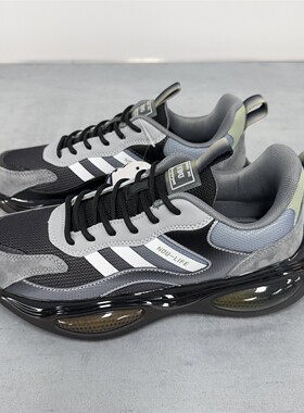 男鞋2026新款透气网面休闲鞋男潮流时尚轻便舒适厚底运动鞋