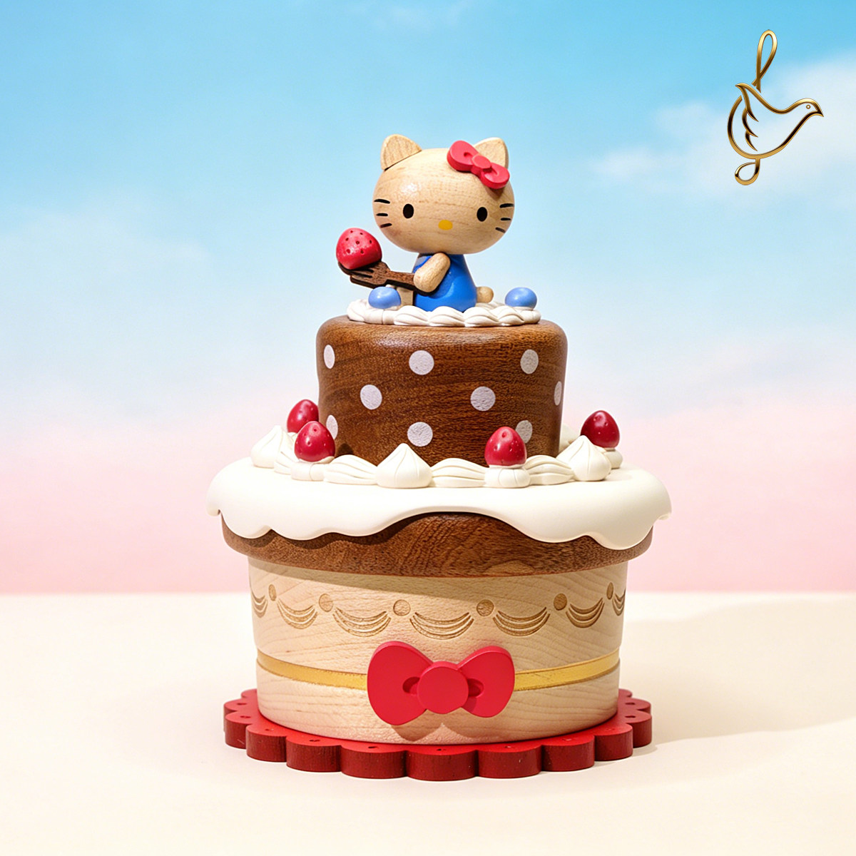 森活木趣HelloKitty猫系列音乐盒八音盒女孩礼物生日礼物情侣赠礼