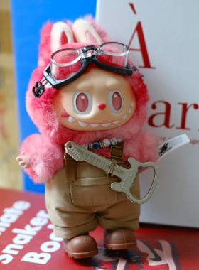 rocker套装labubu一二三代衣服挂件拉布布坐坐娃衣背带