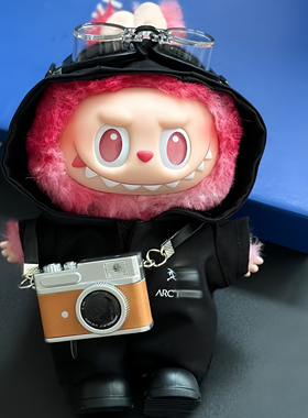 正标labubu始祖袅袅拉布布冲锋衣娃衣套装1代3代拉布布搪胶衣服