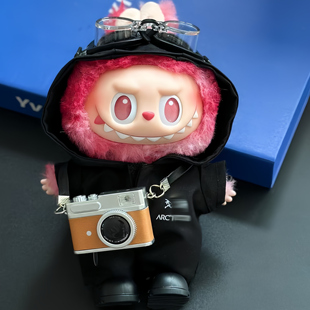 正标labubu始祖袅袅拉布布冲锋衣娃衣套装1代3代拉布布搪胶衣服