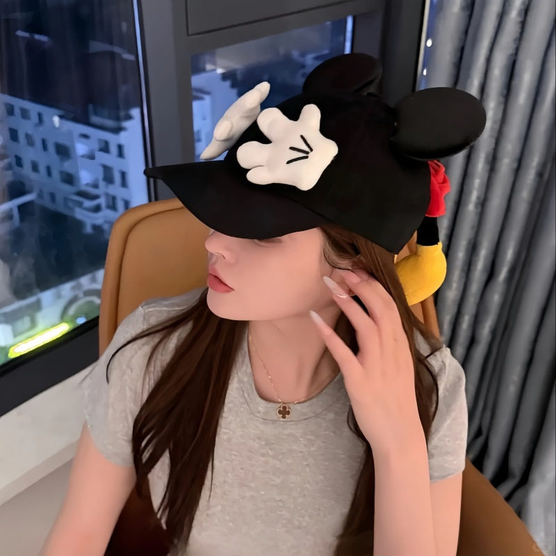 可爱棒球帽卡通设计恶搞米奇可爱大耳朵造型自制网红拍照鸭舌帽子,服饰配件/皮带/帽子/围巾,帽子,淘宝优惠券,粉丝福利购,淘宝优惠卷