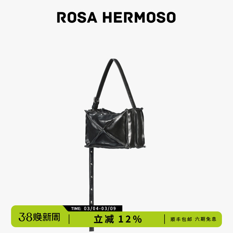 沈月同款ROSA HERMOSO/珞赫 1/4系列四分一小斜挎小方包