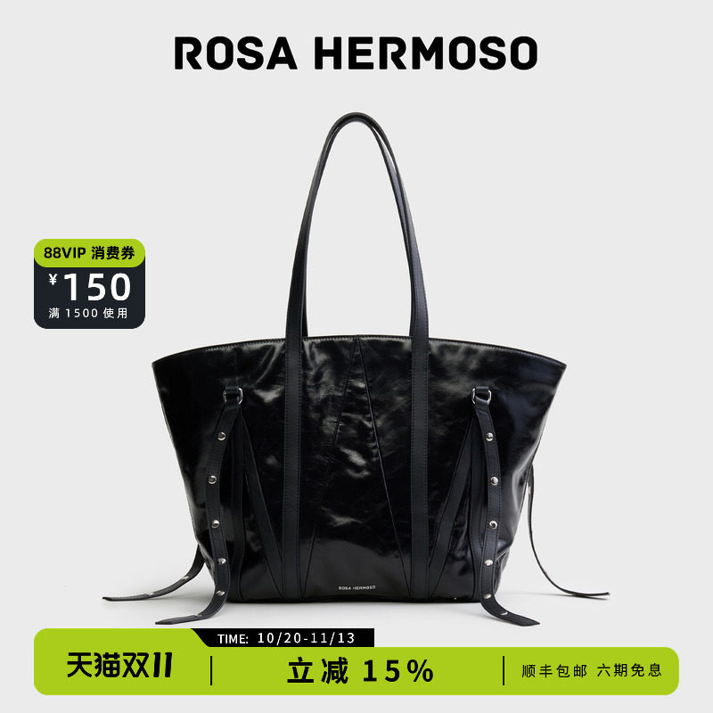 ROSAHERMOSO/珞赫「ONDA」托特包大容量简约通勤上班包包女真皮