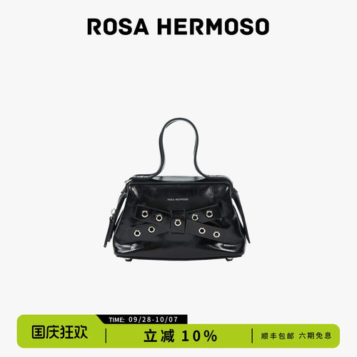 ROSA HERMOSO/珞赫UNA蝴蝶结斜挎包女通勤简约风夏季新
