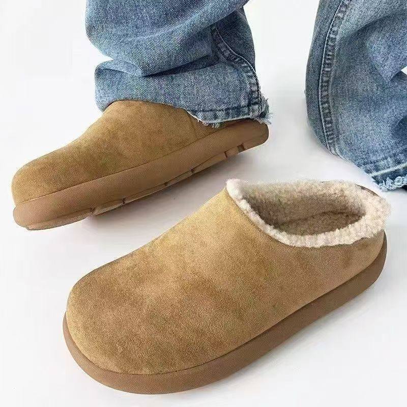 跨境男鞋37-46码数小土豆加绒勃肯鞋男冬季穆勒鞋情侣棉鞋包头,流行男鞋,棉鞋,淘宝优惠券,粉丝福利购,淘宝优惠卷