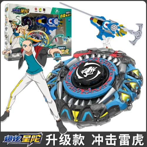 买奇酷爆炫星陀三层对战互动战斗旋转陀螺玩具战螺暴旋爆旋暴5指