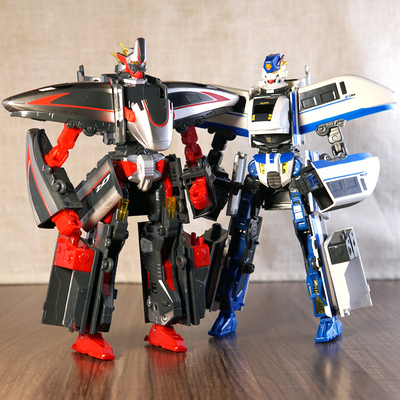 正版灵动创想列车超人复兴号御天机器人天焰高铁玩具儿童男孩火车