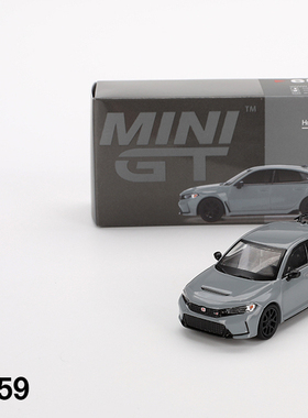 MINIGT659号本田Honda思域CivicTypeR灰色1/64合金车模