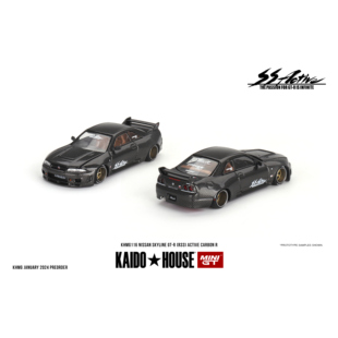 KaidoHouseMINIGT尼桑SKYLINEGT-R33黑色全碳1/64合金车模KHMG116