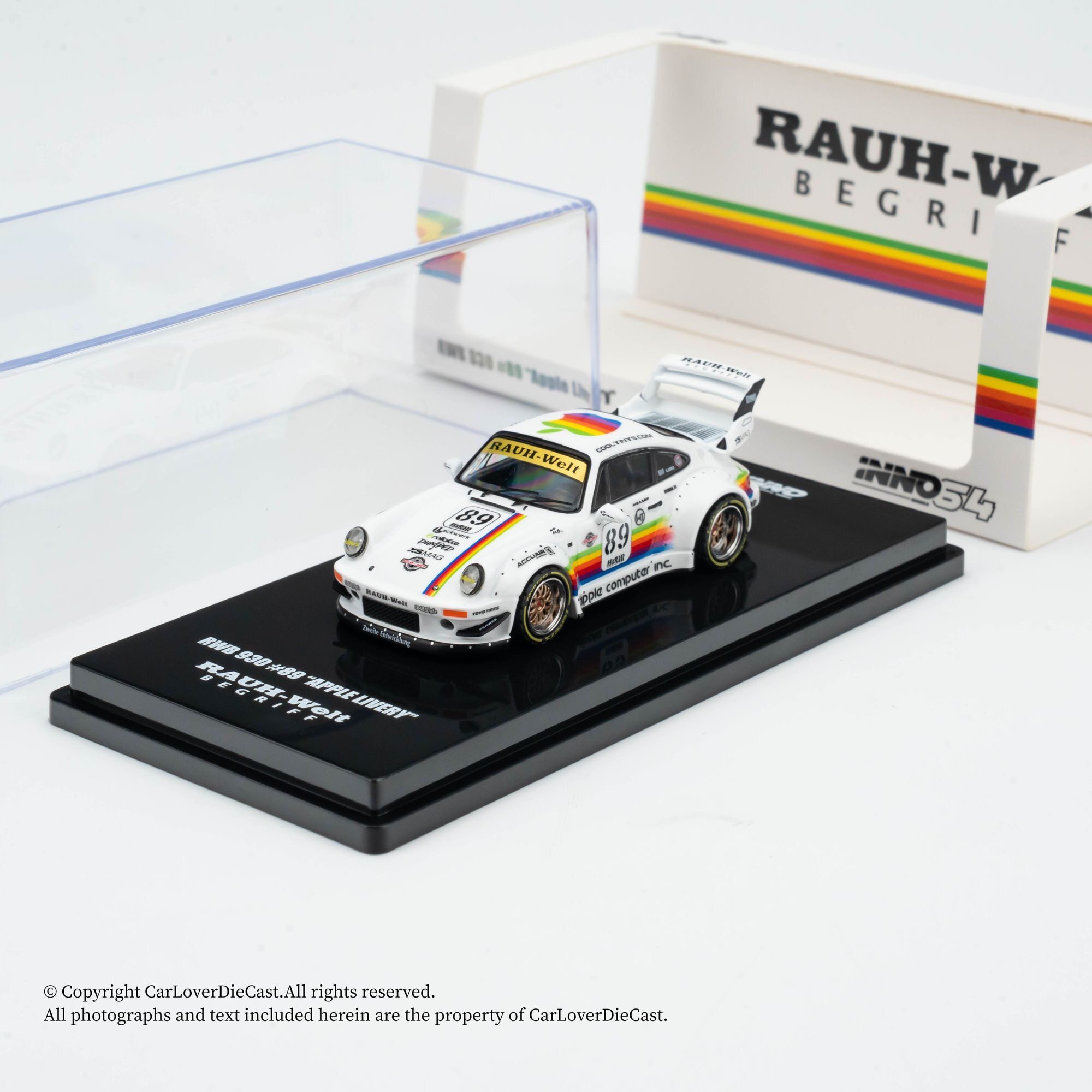 INNO保时捷RWB930白苹果64合金车