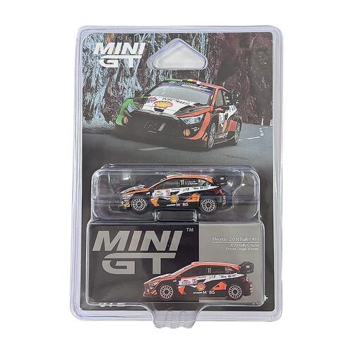 MINIGT972挂卡现代i20NRally1 2023Croatia冠军车64静态合金车模
