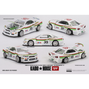 KaidoHouseMINIGT尼桑SKYLINEGT-R34白色田宫1/64合金车模KHMG167