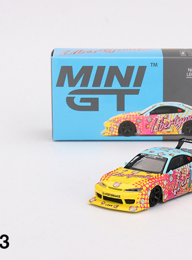 MINIGT743尼桑NissanS15SILVIA超级剪影LBWKKUMA1/64合金汽车模型