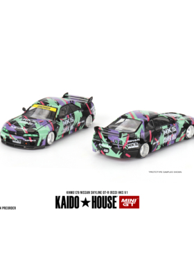 KaidoHouseMINIGT尼桑SKYLINEGT-R33HKS1/64合金车模KHMG129号