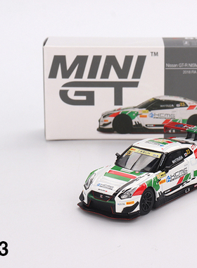 MINIGT593尼桑NissanGT-R NISMOGT3#23KCMG64合金成品小汽车模型