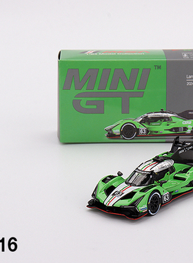 MINIGT816兰博基尼SC63#63号车IMSA2024Sebring12Hrs绿64合金车模