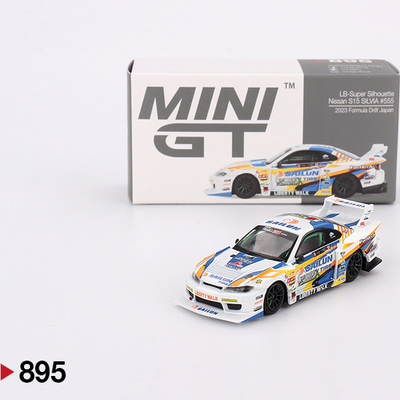 MINIGT895尼桑S15赛车合金车模64