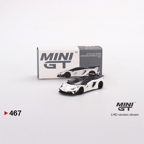 MINIGT467兰博基尼大牛白64合金