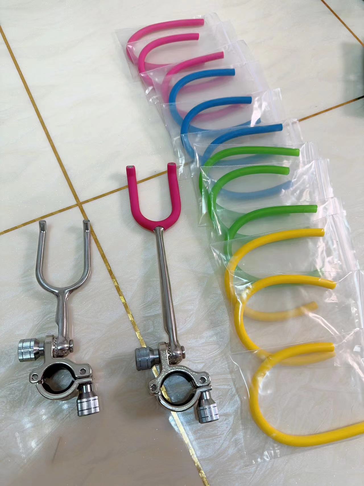 西都精工后挂专用防滑皮套不锈钢长短卡杆器防拖支架后挂锁杆器