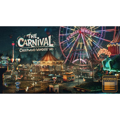 UE5.3写实游乐场海盗船旋转木马蓝图动画THE CARNIVAL Theme Park