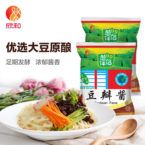 欣和葱伴侣豆瓣酱400g大酱即食大豆酱生菜蘸酱豆瓣酱炸酱面酱商用