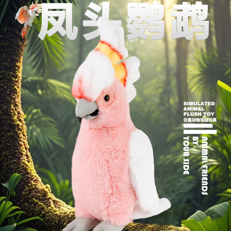 LEOSCO全新正品国家地理毛绒玩具凤头鹦鹉孩子安抚儿童生日礼物,玩具/童车/益智/积木/模型,毛绒/玩偶/公仔/布艺类玩具,淘宝优惠券,粉丝福利购,淘宝优惠卷