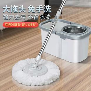 家用拖地桶甩干桶拖地板一拖净免手洗旋转拖把拖布桶甩干墩布